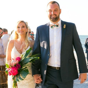 Tropical Inspired Beach Wedding
