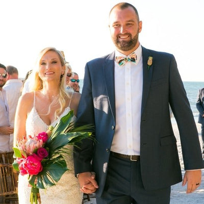 Tropical Inspired Beach Wedding