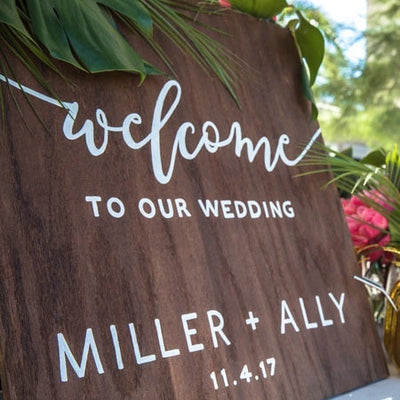 Tropical Inspired Beach Wedding