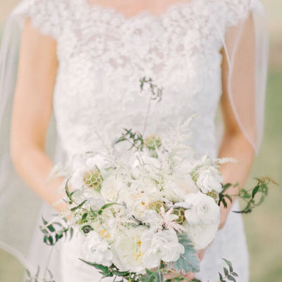 Vintage Lace & Flowers Charleston Wedding