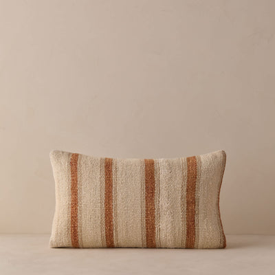 Vintage Lumbar Pillow No. 331, 12" x 20"