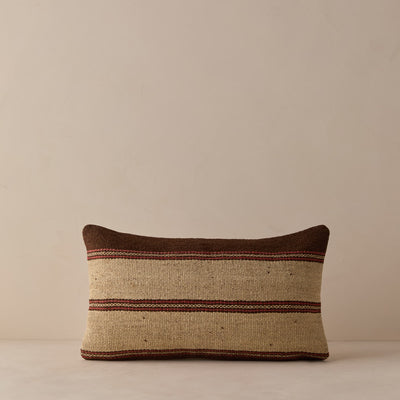 Vintage Lumbar Pillow No. 345, 12" x 20"