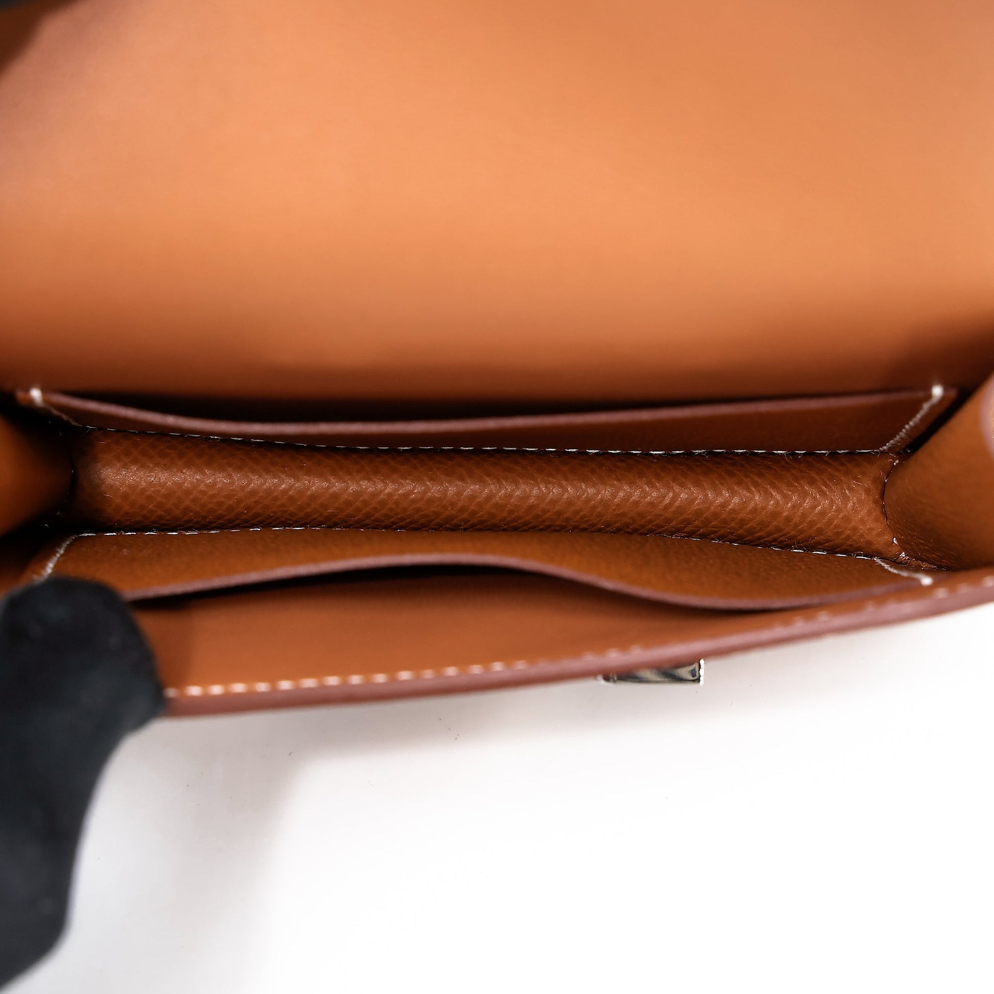 HERMÈS Constance Slim Wallet Gold (37) Epsom Palladium hardware