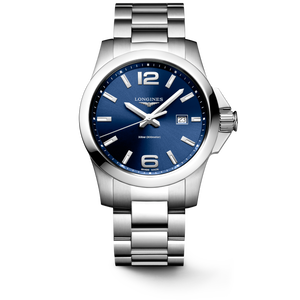 Longines Conquest Sunray Blue Dial Men 43mm