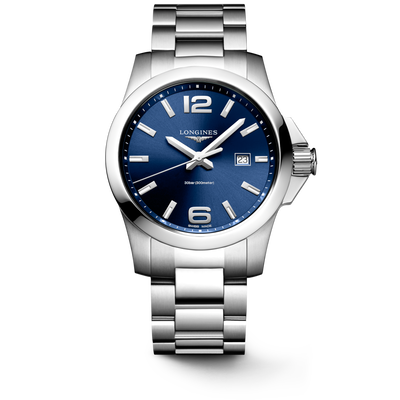 Longines Conquest Sunray Blue Dial Men 43mm