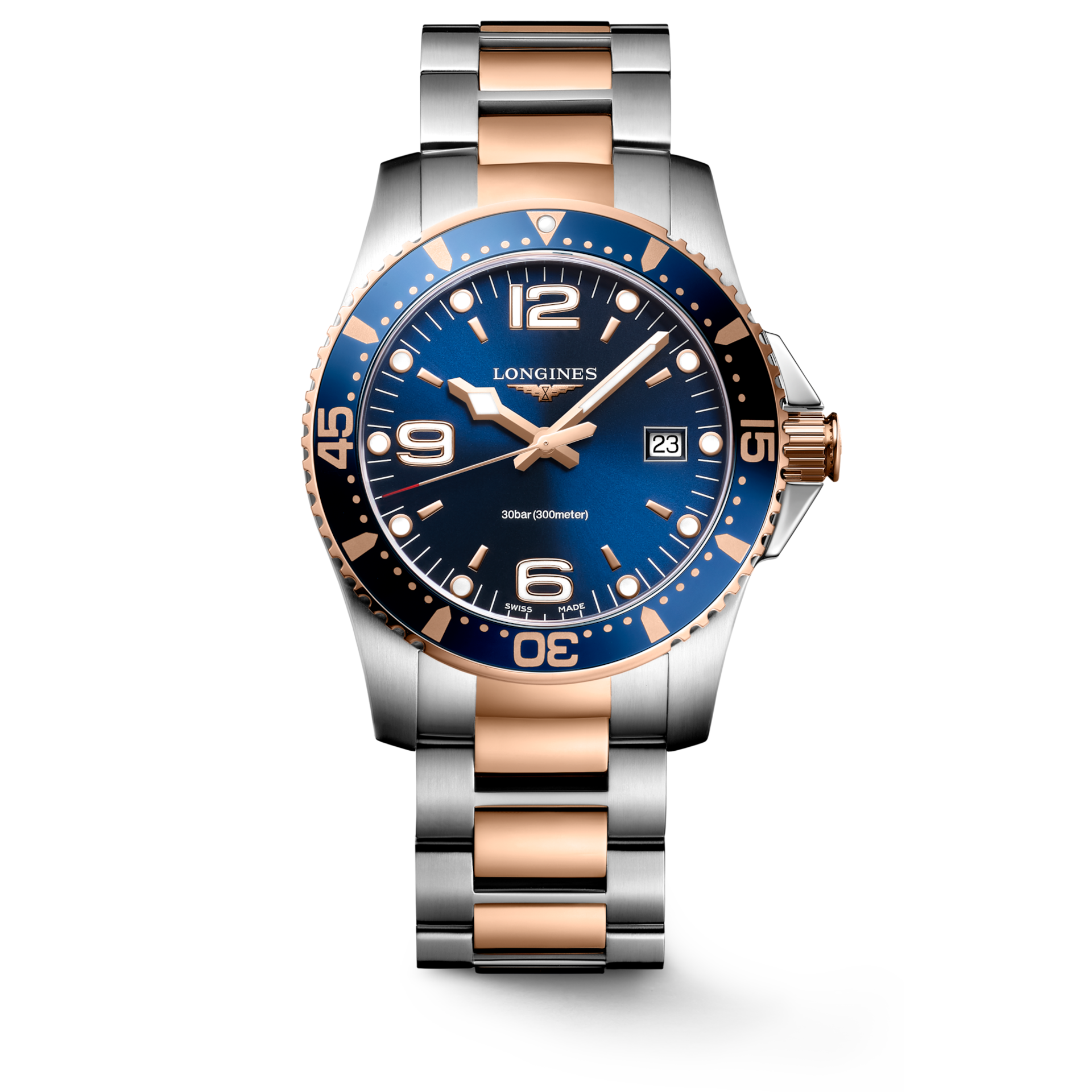 Longines Hydroconquest Sunray Blue Dial Men 41mm