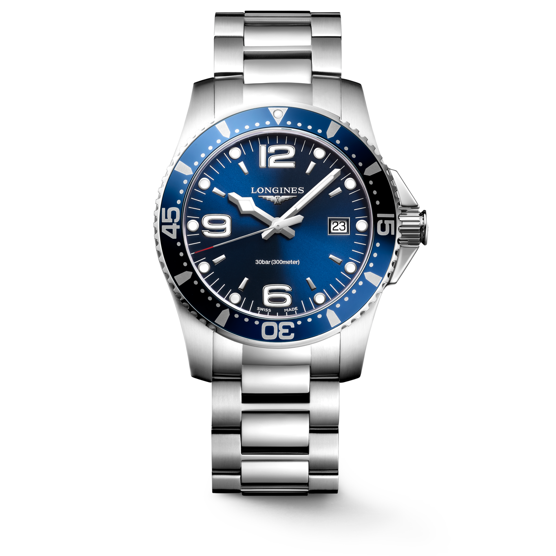 Longines Hydroconquest Sunray Blue Dial Men 41mm