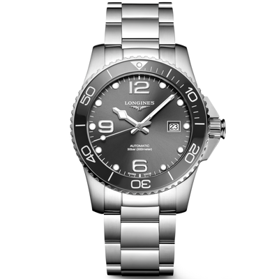 Longines Hydroconquest Sunray Grey Dial Men 41MM