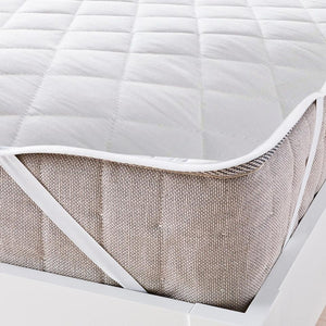 White 100% Cotton Water Resistant Microfiber Mattress Protector