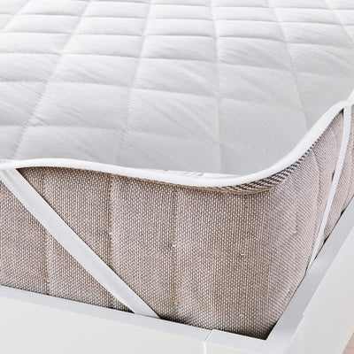 White 100% Cotton Water Resistant Microfiber Mattress Protector