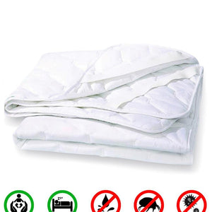 White 100% Cotton Water Resistant Microfiber Mattress Protector