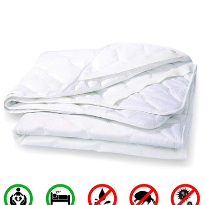 White 100% Cotton Water Resistant Microfiber Mattress Protector