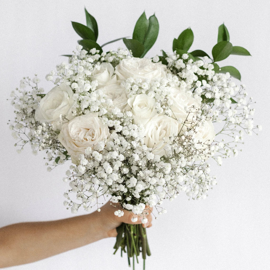 White Wedding Bells Flower Bouquet