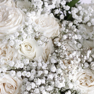 White Wedding Bells Flower Bouquet