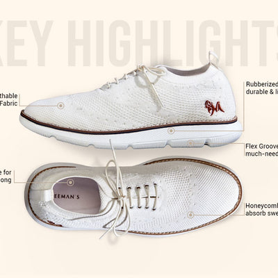 Dress Sneakers : White