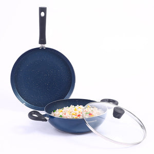Galaxy 3pcs Cookware Set | Kadhai by black tree