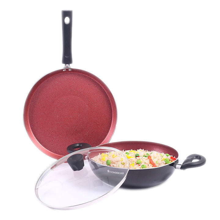 Galaxy 3pcs Cookware Set | Kadhai by blacktree