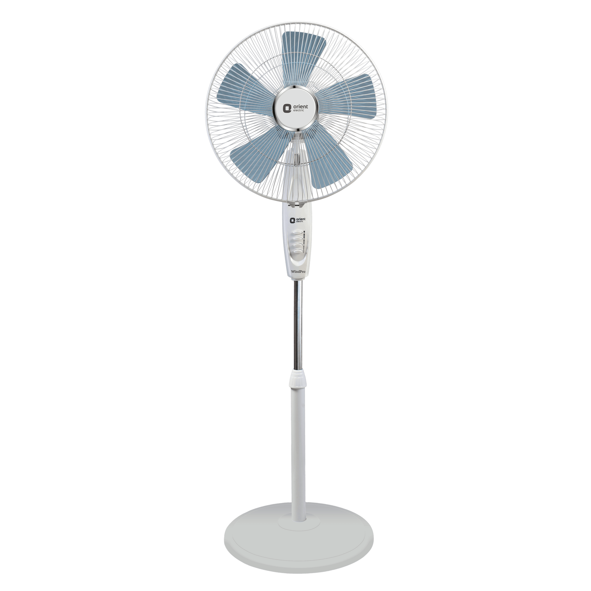 Wind Pro Stand 400 MM High Velocity Pedestal Fan (Snow White)