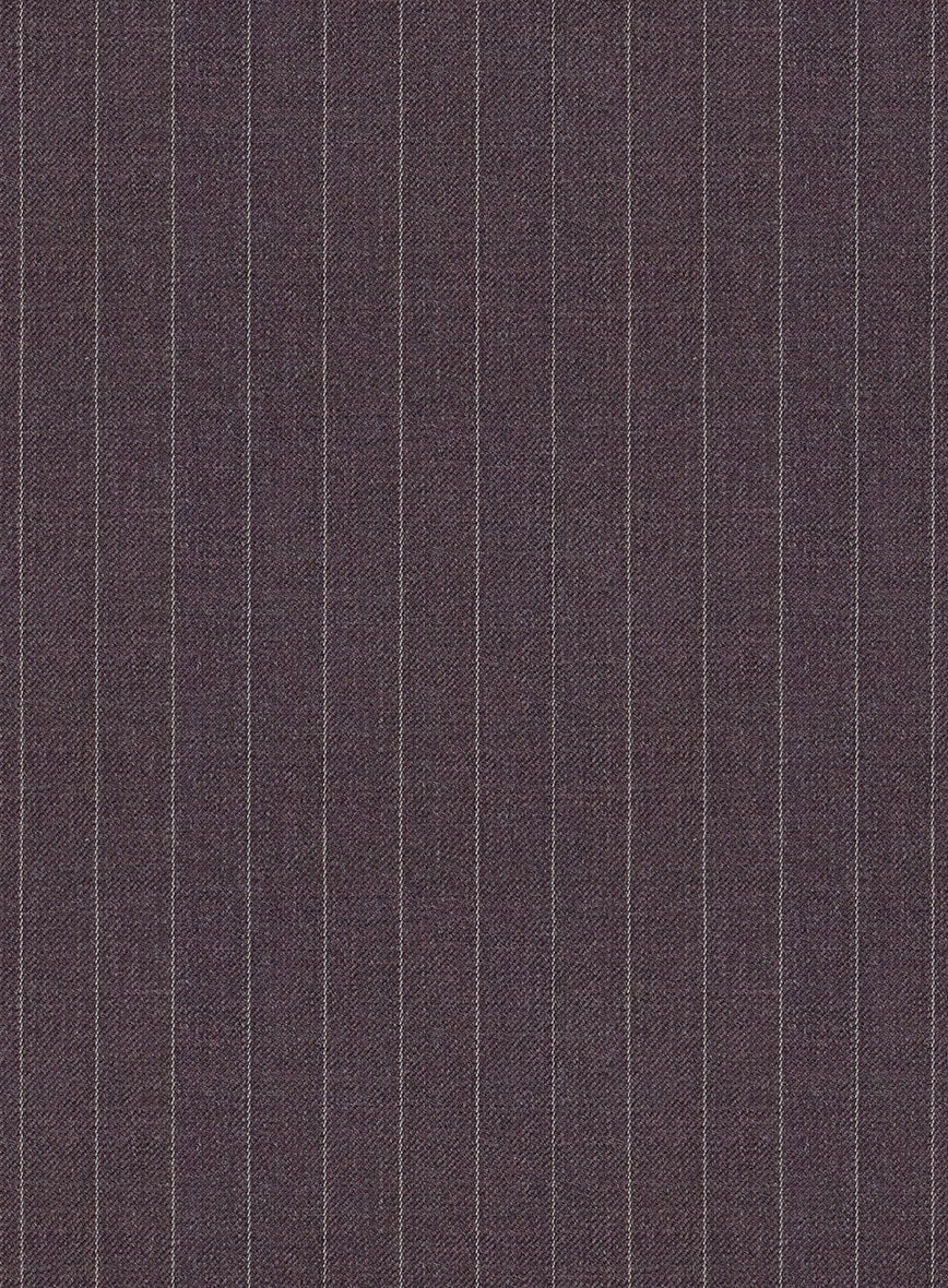 Wine Pinstripe Waist Coat