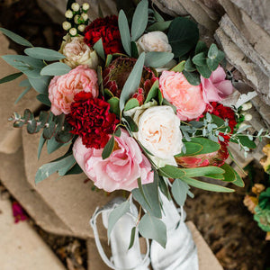 Burgundy and Blush Romantic Winter Wedding