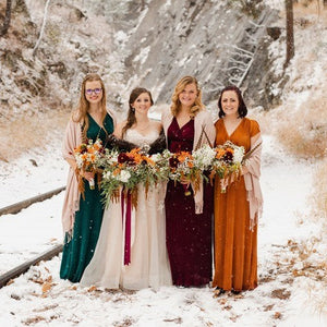 Snowy Orange DIY Wedding