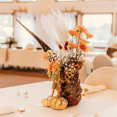 Snowy Orange DIY Wedding