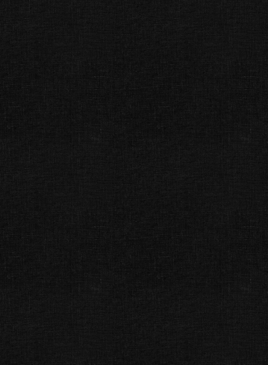 Women's Black Linen Suit