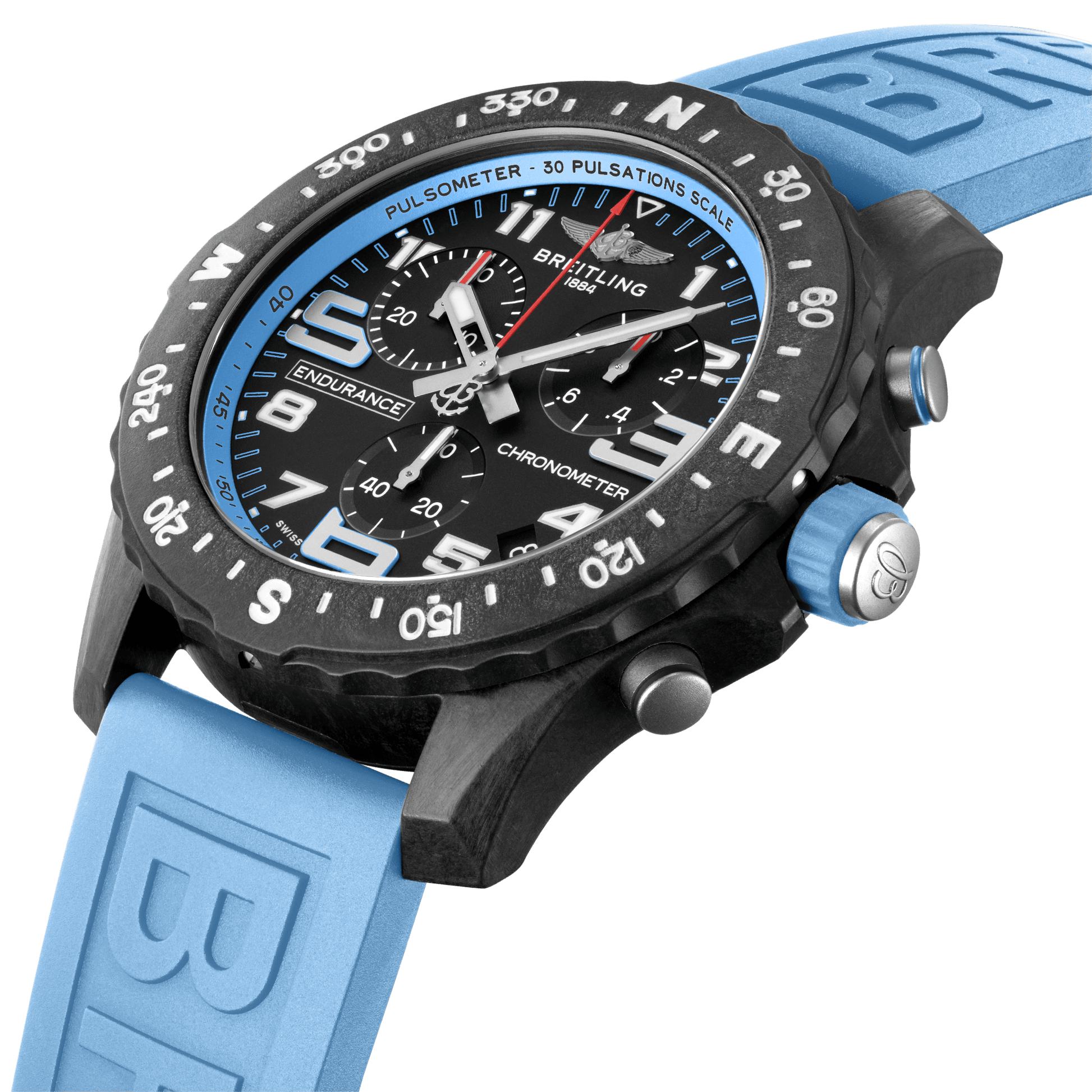 Breitling Professional Endurance Pro Blue Black Dial Men 44mm