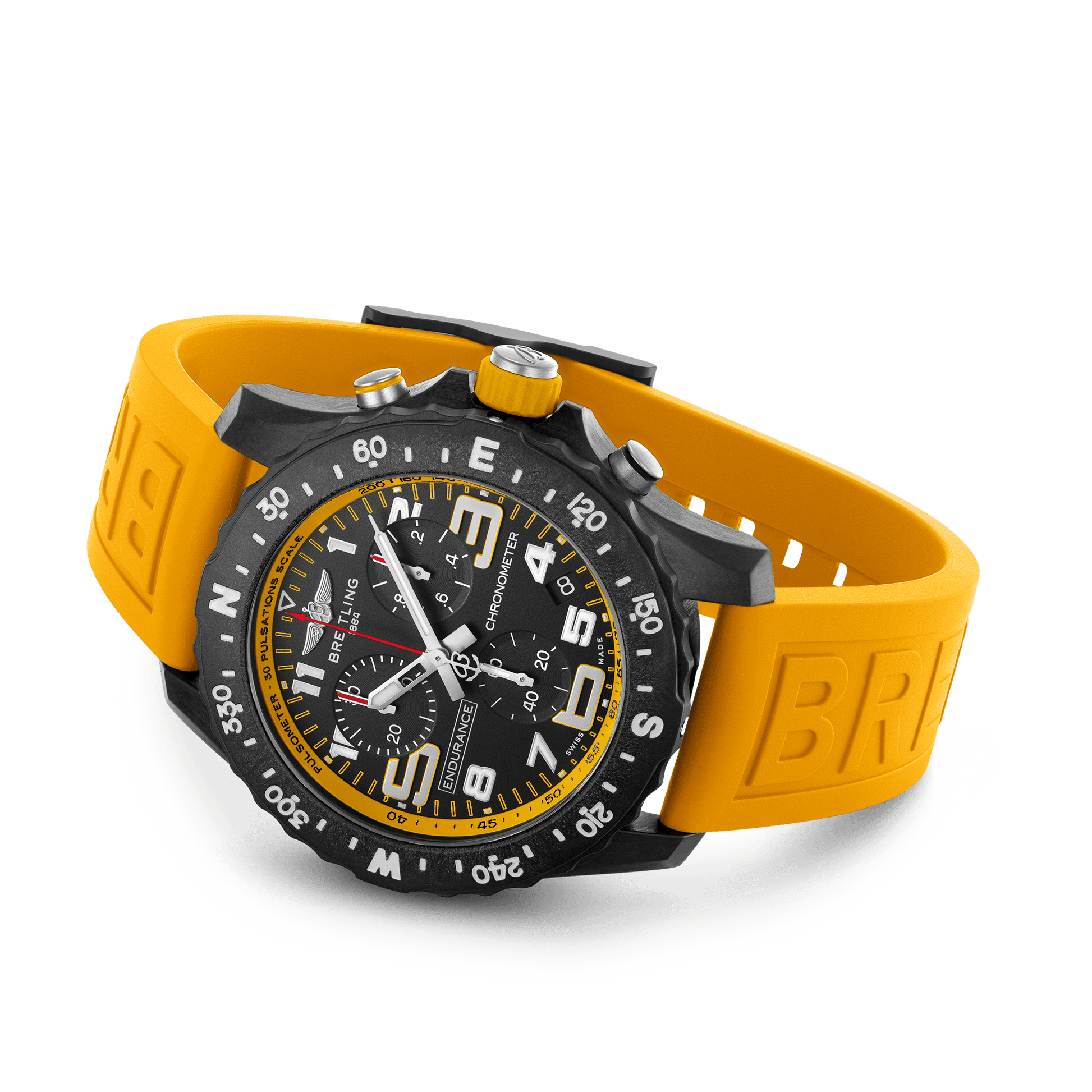 Breitling Professional Endurance Pro Yellow Black Dial Men 44mm