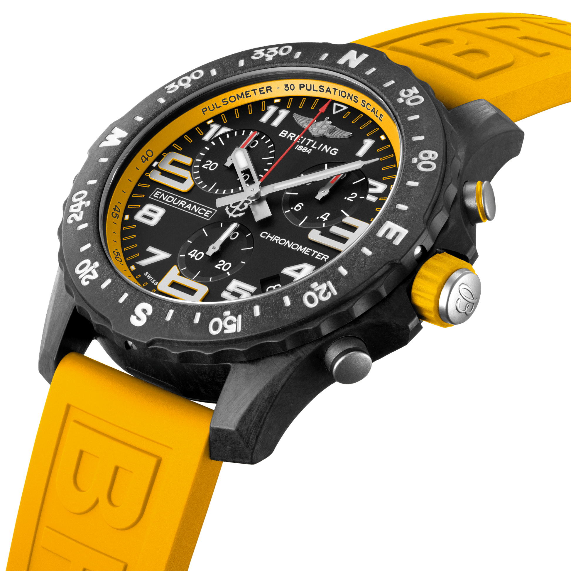 Breitling Professional Endurance Pro Yellow Black Dial Men 44mm