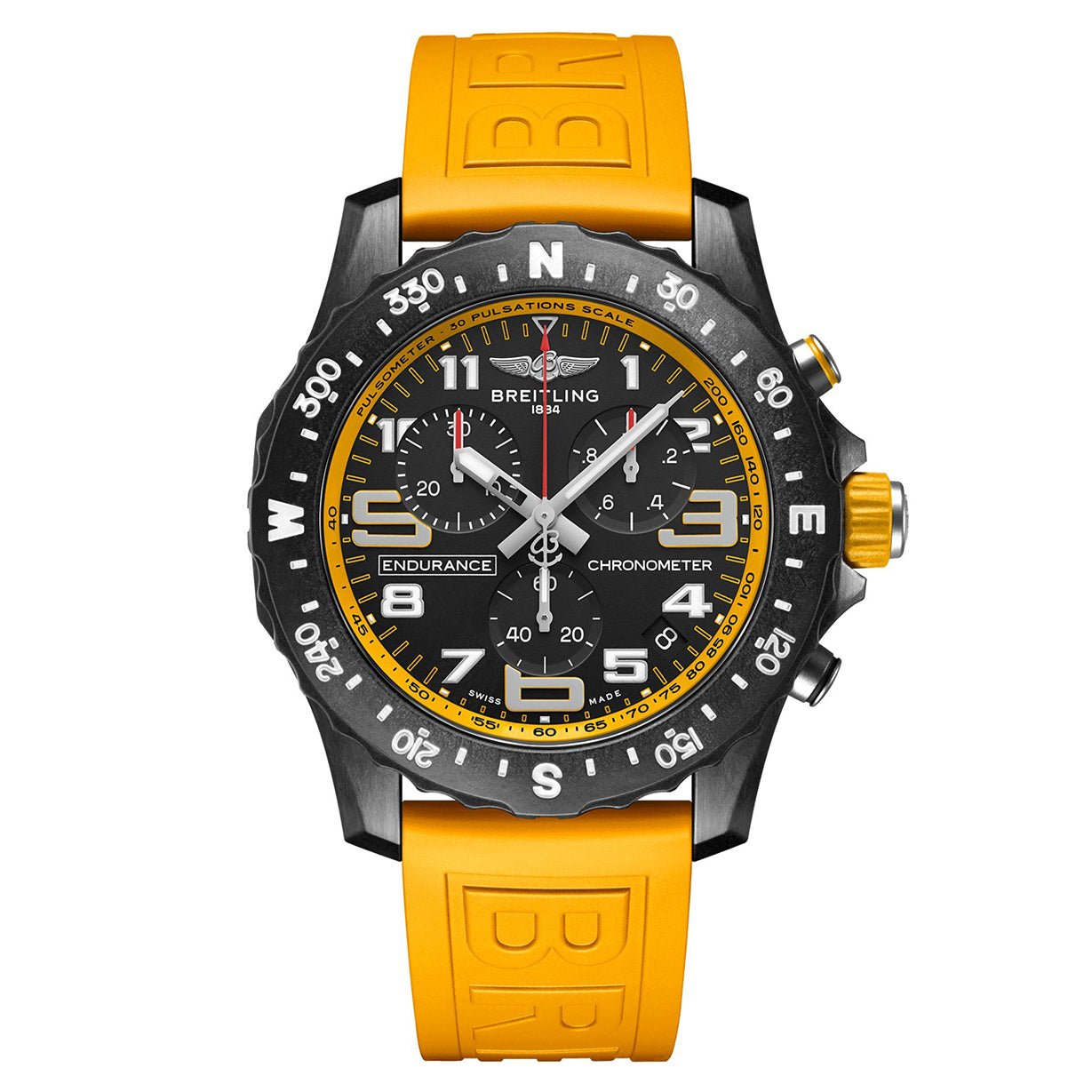 Breitling Professional Endurance Pro Yellow Black Dial Men 44mm