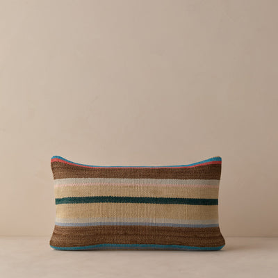 Vintage Lumbar Pillow No. 329, 12" x 20"