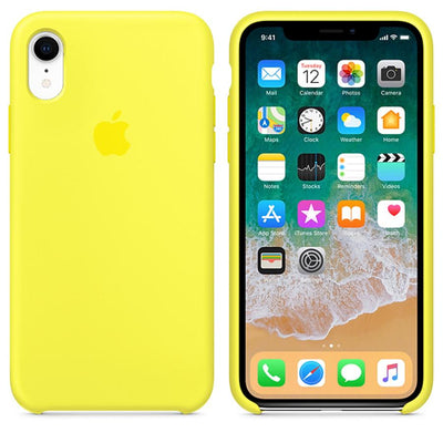 Silicone Case For iPhone XR - Yellow