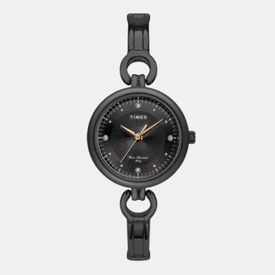 Classics Women Quartz Black Dial Analog Stainless Steel Watch TWEL11426