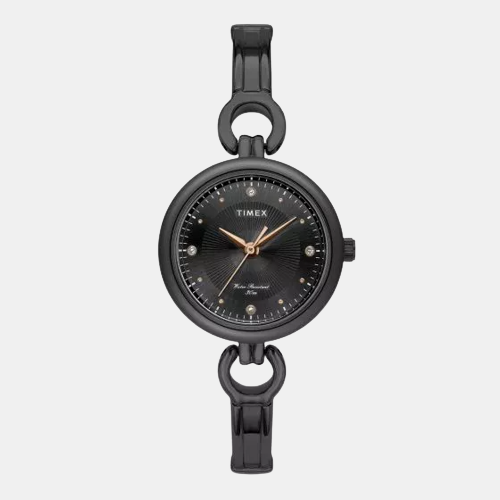Classics Women Quartz Black Dial Analog Stainless Steel Watch TWEL11426