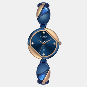 Fria Women Quartz Blue Dial Analog Stainless Steel Watch TWEL16304