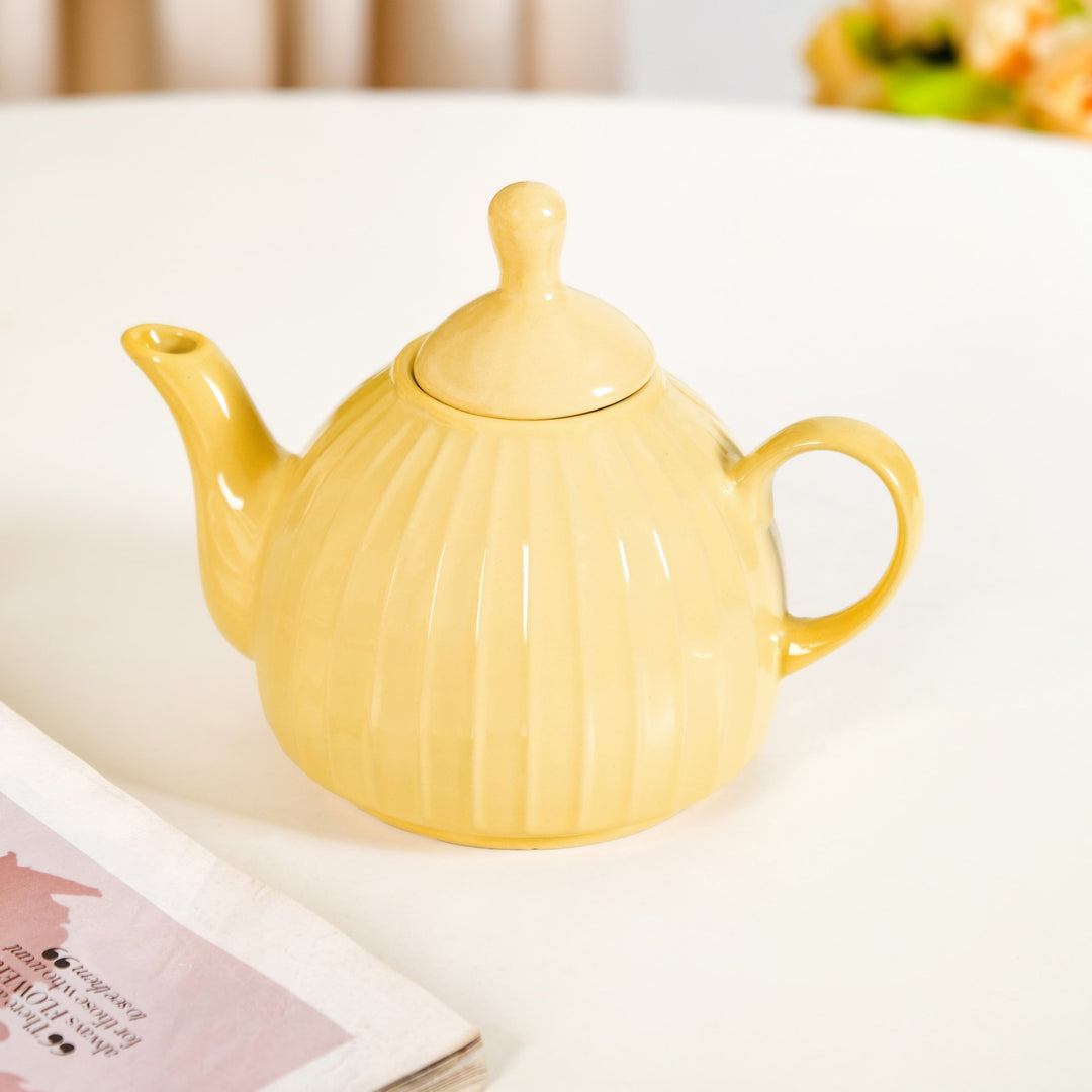 Ambrosia Stackable Ceramic Tea Set For 1 Yellow