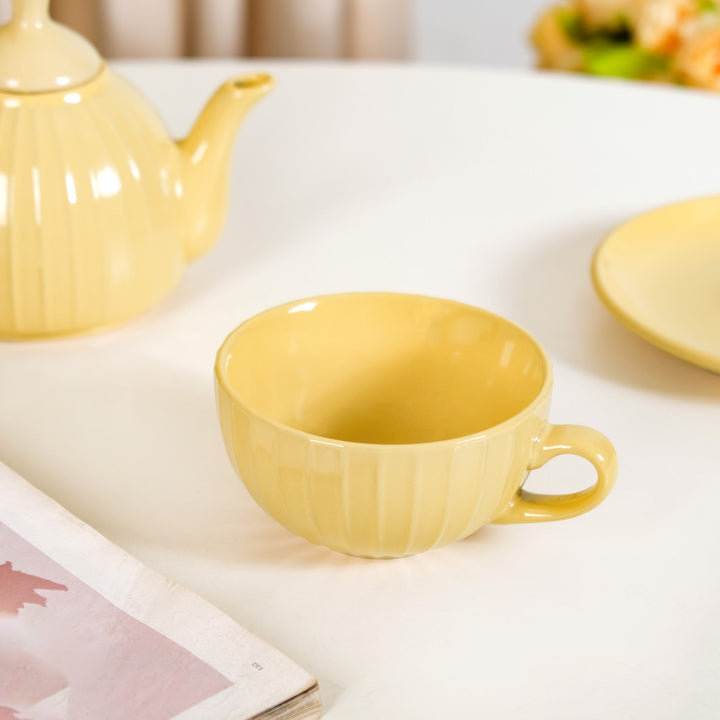 Ambrosia Stackable Ceramic Tea Set For 1 Yellow