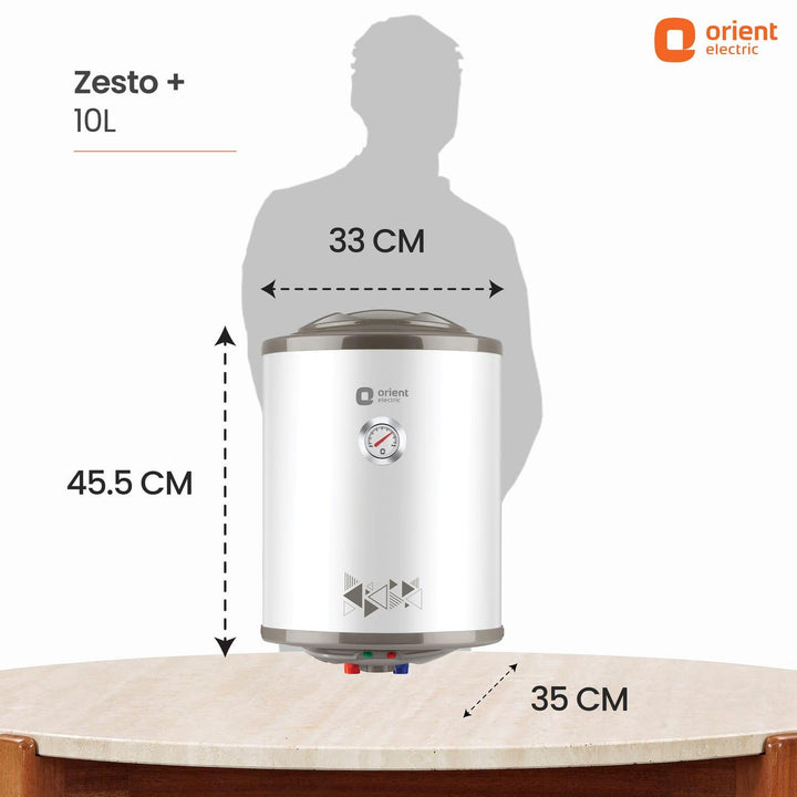 Zesto Water Heater (Geyser) | 8 Bar Pressure Compatibility | Suitable for High-rise Buildings | 7 years Tank Warranty