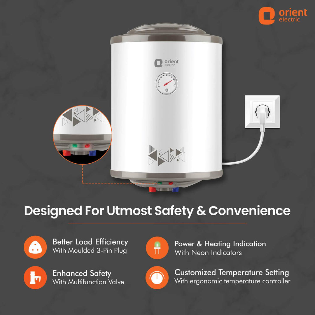 Zesto Water Heater (Geyser) | 8 Bar Pressure Compatibility | Suitable for High-rise Buildings | 7 years Tank Warranty