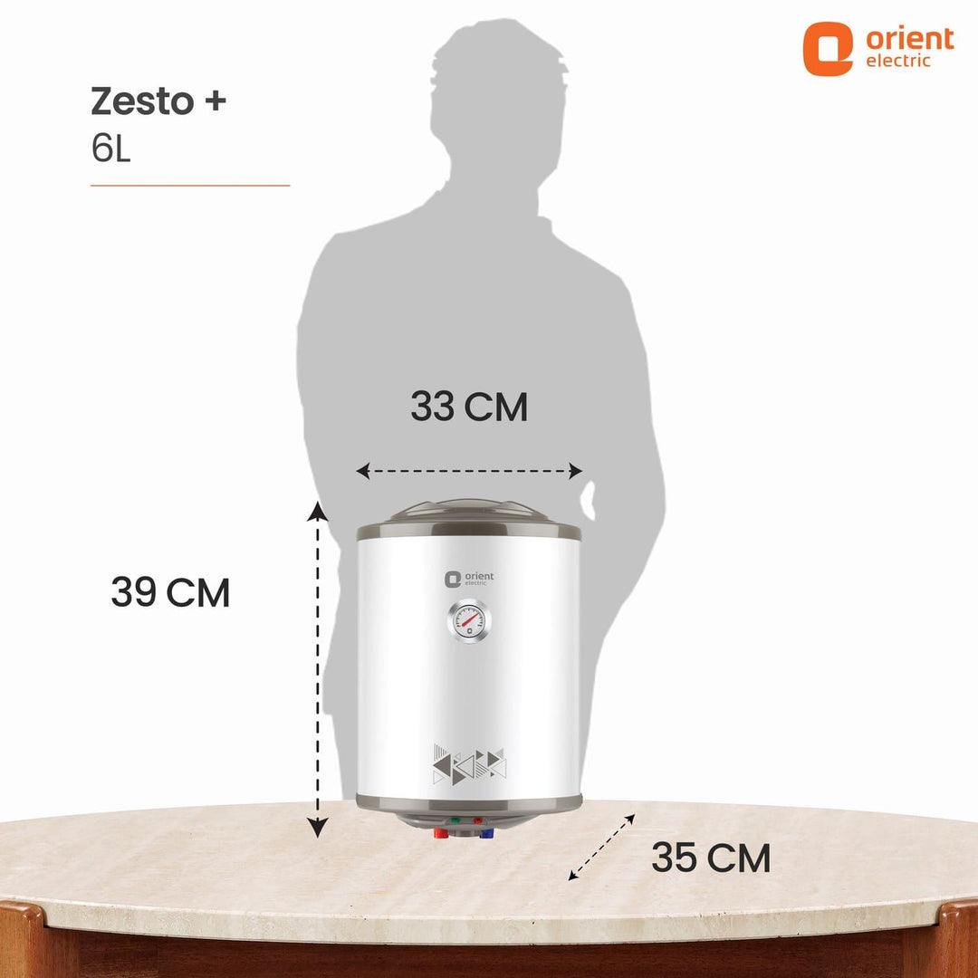 Zesto Water Heater (Geyser) | 8 Bar Pressure Compatibility | Suitable for High-rise Buildings | 7 years Tank Warranty