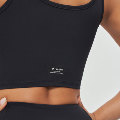 Zip Front Cargo Tank - Black