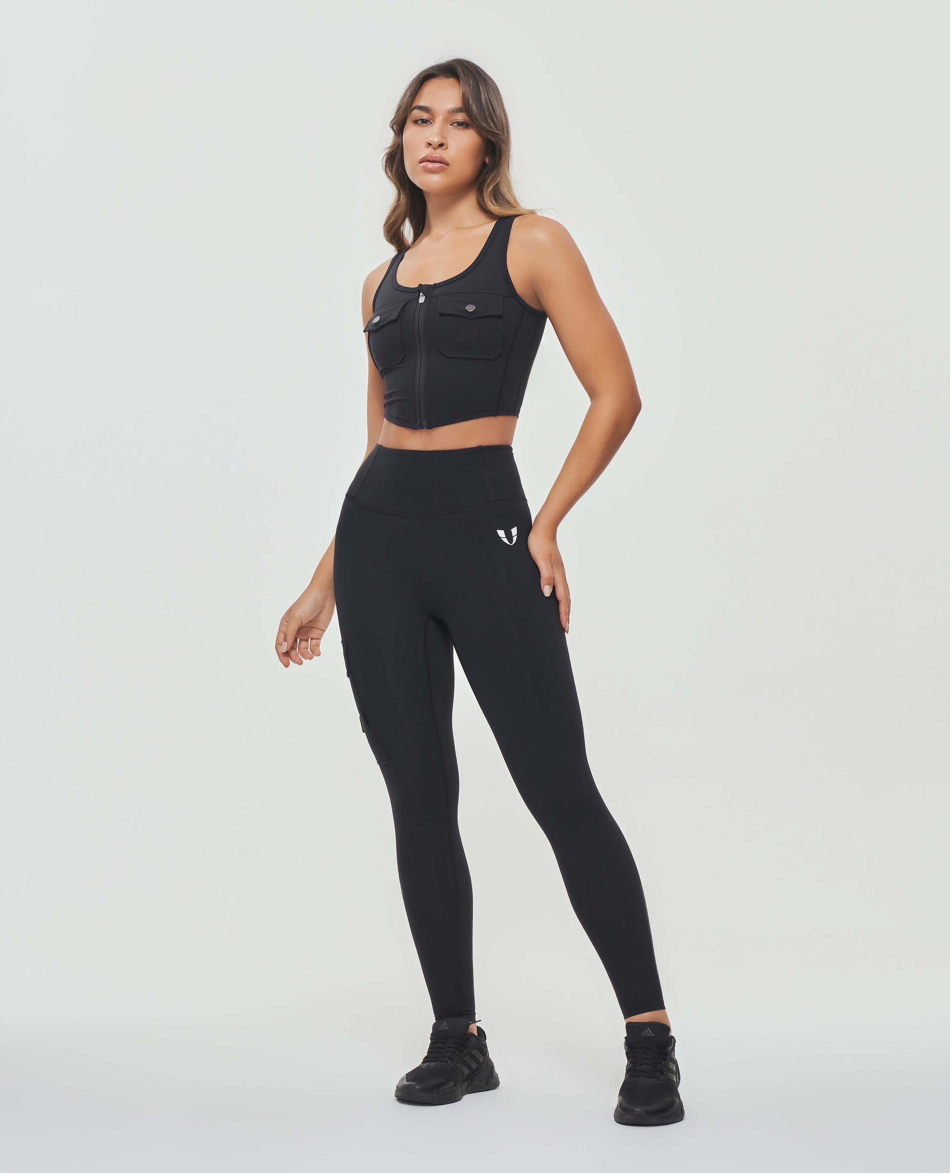 Zip Front Cargo Tank - Black