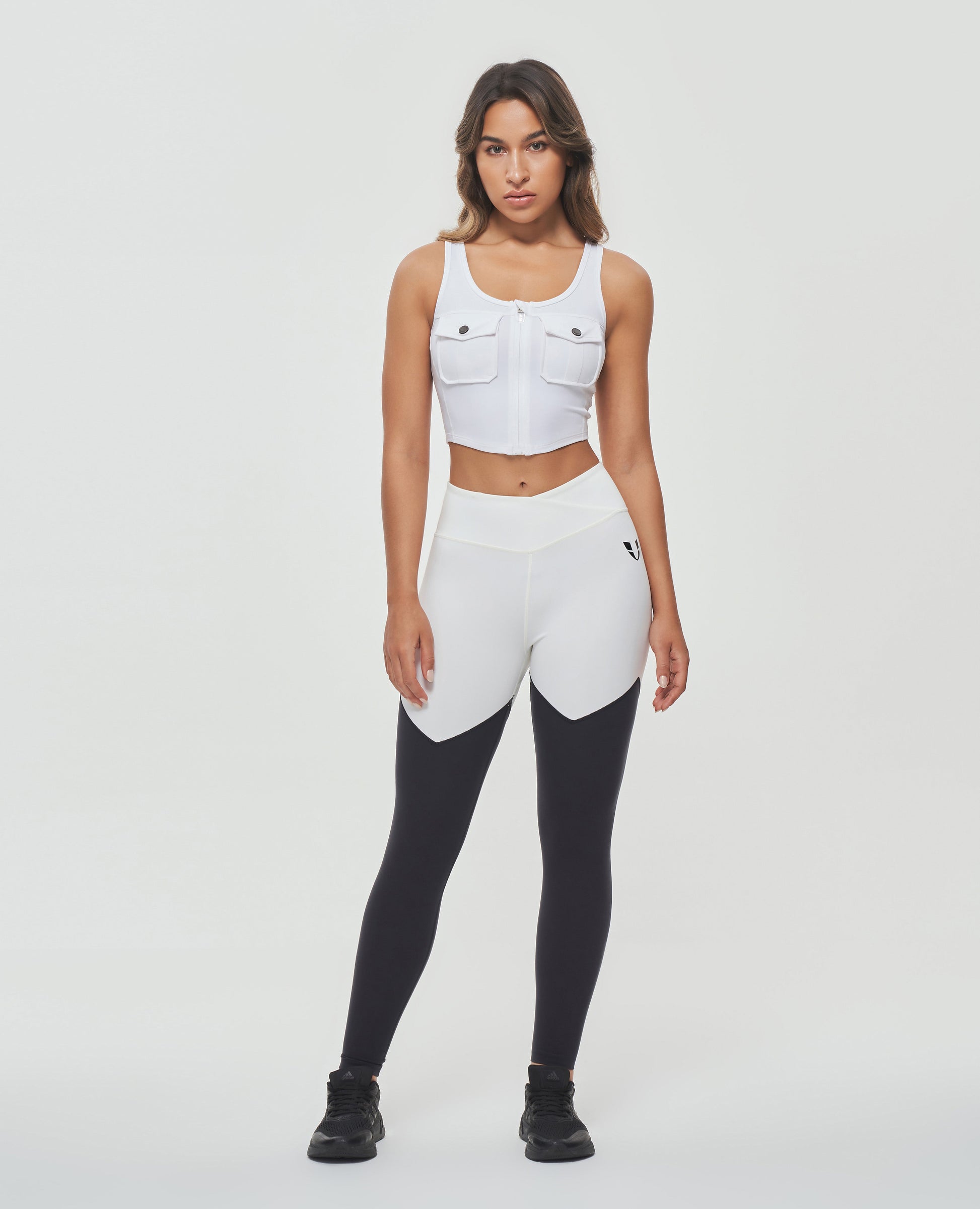 Zip Front Cargo Tank - White