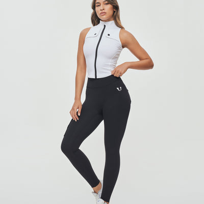 Zip Up Cargo Tank - White