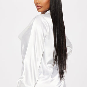 BlackTree Way Satin Blouse Top