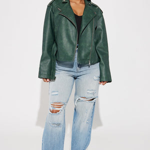 BlackTree Garment Wash Moto Jacket