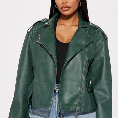 BlackTree Garment Wash Moto Jacket