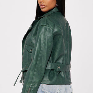 BlackTree Garment Wash Moto Jacket