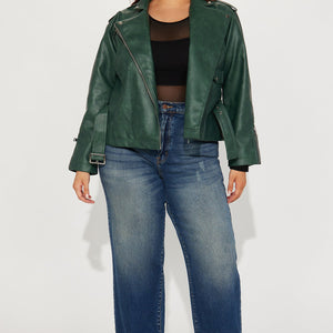 BlackTree Garment Wash Moto Jacket